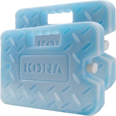 Kona XL 4 lb. Blue Ice Pack for Coolers - Extreme Long Lasting (-5C) Gel, Just Add Water Before First Use - Refreezable, Reusable (2 Pack). View a larger version of this product image.