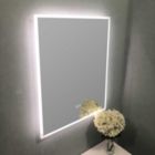 Alternate image 3 for Vyaya Huron 24.02 in. W x 30 in. H Rectangular Frameless Anti-Fog Wall Bathroom LED Vanity Mirror in Silver
