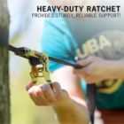 Alternate image 3 for Sunny & Fun 50ft Kids Ninja Warrior obstacle course, Double Ninja Slackline, Monkey Bar & Ladder