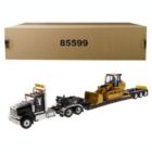 Alternate image 0 for Carfaxo International HX520 Tandem Tractor Black with XL 120 Lowboy Trailer and CAT Caterpillar 963K Track Loader Set of 2 pieces 1/50 Diecast Models by Diecast Masters
