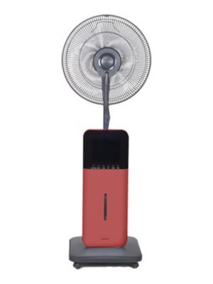 CoolZone CZ500 Mister Fan-Red W/Bluetooth & Speakers