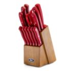 Alternate image 1 for Oster Evansville 14 Piece Stainless Steel Cutlery Set with Red Handles