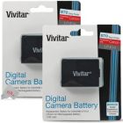 Alternate image 0 for Vivitar 2x  LP E10 Replacement Battery for Canon T7 T6 T5 T100 4000D 3000D 2000D