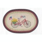 Alternate image 0 for Earth Rugs OP-574 Bicycle with Flag Oval Patch 20 x 30 inch