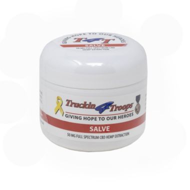 Oley Hemp Trucking for Troops Full Spectrum CBD Hand Salve, 50mg. View a larger version of this product image.