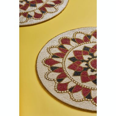 GAURI KOHLI Claremont Beaded Placemats, Set of 2. View a larger version of this product image.
