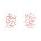 Alternate image 0 for Great Big Canvas "Lots of Love Set of 2" Romantic Red Love Unwrapped Canvas Wall Art