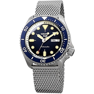 Seiko Automatic 5 Sports Stainless Steel Mesh Bracelet | Bed Bath & Beyond