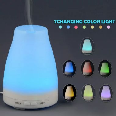 HDE Aromatherapy Essential Oil LED Cool Mist Humidifier. View a larger version of this product image.
