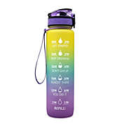 Smilegive 1L Tritan Water Bottle With Time Marker Bounce Cover Motivational Water Bottle
