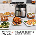 Alternate image 3 for Wolfgang Puck 9.7QT Stainless Steel Air Fryer, Large Single Basket Design, Simple Dial Controls, Nonstick Interior, Includes Cooking Guide & Recipes