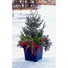 Alternate image 2 for The HC Companies Terrazzo Plastic Square Planter, Terra Cotta - 20"