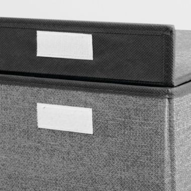 mDesign Large Single Hamper Basket with Lid and Handles. View a larger version of this product image.