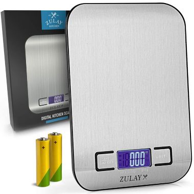 Zulay Kitchen Precision Digital Food Scale Weight - Grams, Oz, LB, KG, and ML. View a larger version of this product image.