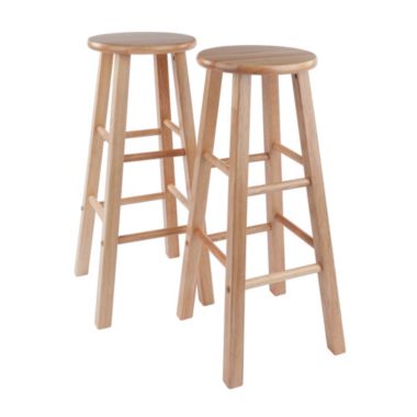 Winsome Wood Contemporary Home 29" Element Bar Stools, 2-Pc Set, Natural. View a larger version of this product image.