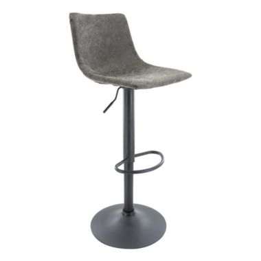 LeisureMod Tilbury Modern Adjustable Bar Stool With Footrest & 360-Degree Swivel. View a larger version of this product image.