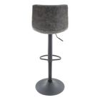 Alternate image 2 for LeisureMod Tilbury Modern Adjustable Bar Stool With Footrest & 360-Degree Swivel