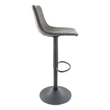 LeisureMod Tilbury Modern Adjustable Bar Stool With Footrest & 360-Degree Swivel. View a larger version of this product image.