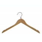 Alternate image 1 for Proman Products Kascade Wooden Hanger With A Loop On The Hook And Shoulder Notches In Natural