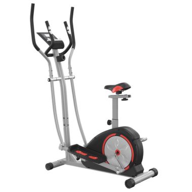 Soozier 2-in-1 Elliptical and Bike Cross Trainer with LCD Screen and Magnetic Resistance for Home Gym Use. View a larger version of this product image.