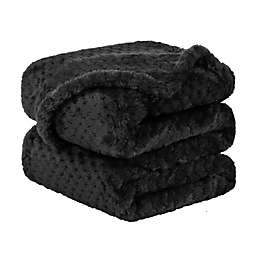 PiccoCasa Flannel Fleece Bed Blankets and Throws for Sofa, Soft Warm Microfiber Blanket, Mesh Fuzzy Plush 330GSM Lightweight Decorative Solid Blankets for Bed 30