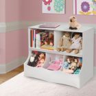 Alternate image 3 for Badger Basket Co. Kids Multi-Bin Storage Cubby - White
