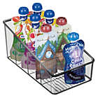 Alternate image 1 for mDesign Plastic Food Packet Kitchen Organizer Bin Storage - 4 Pack - Smoke Gray
