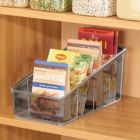 Alternate image 3 for mDesign Plastic Food Packet Kitchen Organizer Bin Storage - 4 Pack - Smoke Gray