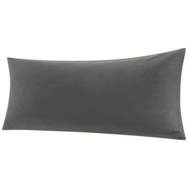 PiccoCasa 1 Piece Zipper 100% Cotton Body Pillowcases, Comfortable Cotton Body Pillow Cover Pillow Protector with Zipper Closure in Home and Bedroom, Dark Gray 20"X54". View a larger version of this product image.