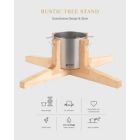 Alternate image 2 for Tree Nest Large Rustic Christmas Tree Stand For Real Trees, White