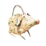 D-Art collection Home Accent Iron Pig Watering Can