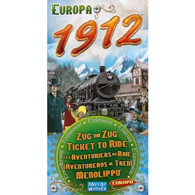 Ticket to Ride Europa 1912 Expansion [Board Game, 2-5 Players]. View a larger version of this product image.