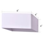 Alternate image 1 for Canyon Home LED White Large 4"L x 8"W x 4"H Wall Lamp 2pcs Pack