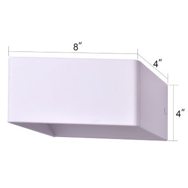 Canyon Home LED White Large 4"L x 8"W x 4"H Wall Lamp 2pcs Pack. View a larger version of this product image.