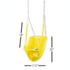 Alternate image 2 for Garden Elements True Form Plastic Outdoor Toddler Swing Attachment for Playgrounds and Swingsets (Yellow)