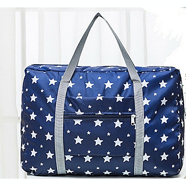 Kitcheniva  Navy Star 1 pack Foldable Travel Luggage Carry-on Shoulder Duffle Bag. View a larger version of this product image.
