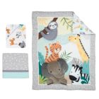 Alternate image 1 for Bedtime Originals Mighty Jungle Animals 3-Piece Baby Nursery Crib Bedding Set