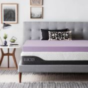 LUCID Memory Foam Mattress Topper Lavender in 4 Inches Full