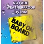 Alternate image 3 for Zone Tech Baby On Board Vehicle Bumper Magnet - 2-Pack Premium Quality Convenient Reflective Baby On Board Vehicle Safety Funny Sign Bumper Magnet