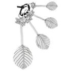 Alternate image 1 for Ganz Silver Cardinals Metal Measuring Spoons 4 Piece Set 5.25 Inch