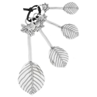 Ganz Silver Cardinals Metal Measuring Spoons 4 Piece Set 5.25 Inch. View a larger version of this product image.