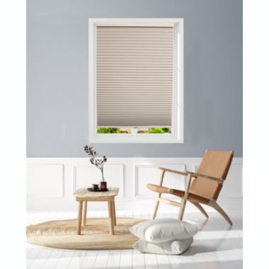 Linen Avenue Custom Cordless 34" W x 84" H Muslin Blackout Cellular Shade. View a larger version of this product image.