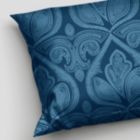 Alternate image 3 for Lux Decor Collection 6-Pieces Deep Pocket Microfiber Printed Bed Sheet Set in Full Size Navy Blue