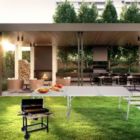 Alternate image 1 for Inq Boutique US Stock Home Use Aluminum Alloy Portable Folding Table White Outdoor Picnic