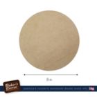 Alternate image 1 for Baker's Secret Paper Microwave Safe Unbleached Parchment Paper Sheets 8" Round