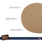 Alternate image 3 for Baker's Secret Paper Microwave Safe Unbleached Parchment Paper Sheets 8" Round
