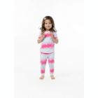 Alternate image 1 for Sleep On It Girls Tie-Dye Sailor Stripe Snug Fit 2-Piece Pajama Sleep Set