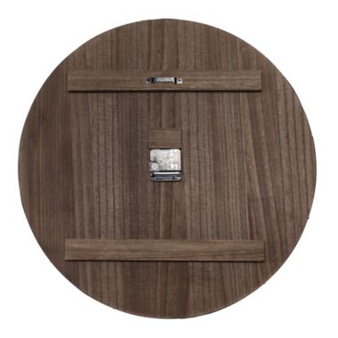 Elegant Designs Handsome 21" Rustic Farmhouse Wood Wall Clock, Restored Wood. View a larger version of this product image.