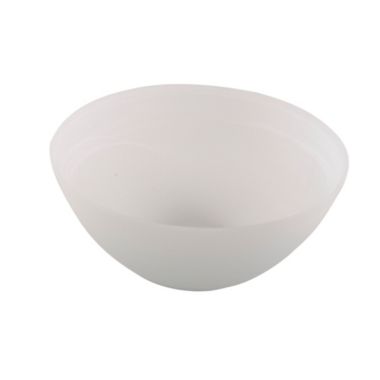 BIDK Home 11.75" Alabaster White Matte Finish Glass Serve Bowl Large. View a larger version of this product image.