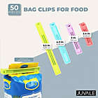 Alternate image 1 for Juvale Set of 50 Bag Clips Set for Kitchen, Food, Chips (2.2 in, 3.4 in, 4.7 in, 5.7 in)